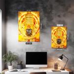 Amba Devi: The Golden Mother of Power & Protection Metal Poster