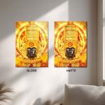 Amba Devi: The Golden Mother of Power & Protection Metal Poster