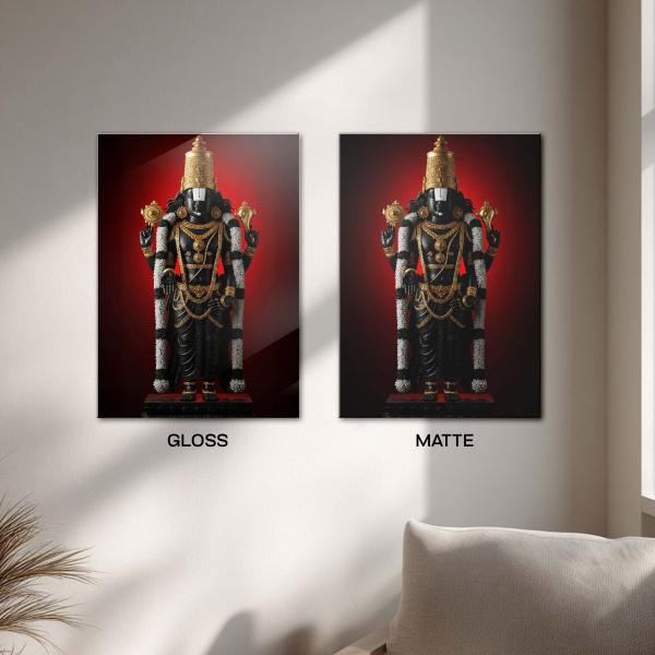 Shree Venkateswara (Balaji): Lord of Infinite Grace & Divine Abundance | Celestial Metal Poster