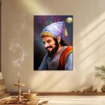The Maharaj: Symbol of Courage, Wisdom & Grace Metal Poster