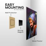 The Maharaj: Symbol of Courage, Wisdom & Grace Metal Poster