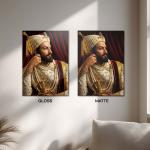 Chhatrapati Shivaji Maharaj: The Eternal Flame of Swarajya & Dharma | Divine Metal Poster