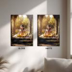 Dattatreya: Sacred Serenity in Nature Edition Metal Poster