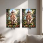 Shree Dattatreya: The Eternal Guru of the Three Worlds | Divine Metal Poster