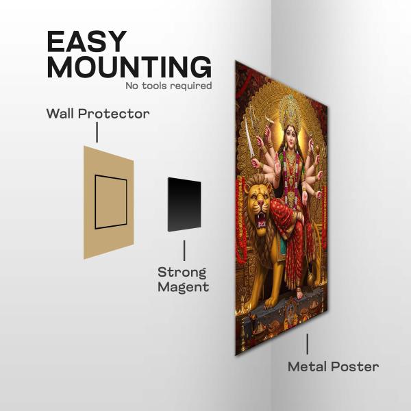 Maa Durga: Triumph of Divine Power Metal Poster