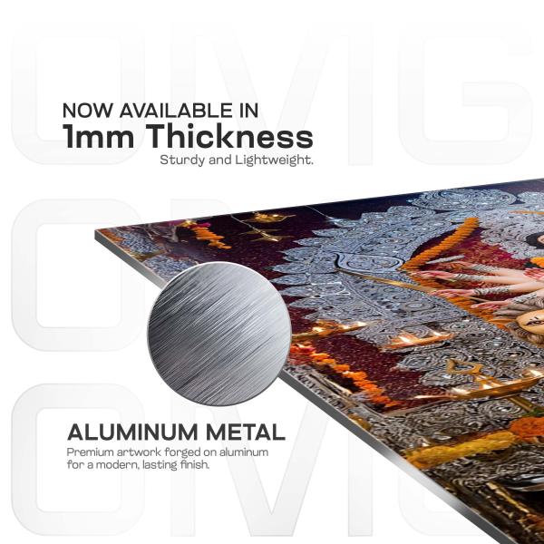 Shree Mahishasuramardini Durga: The Supreme Divine Power Metal Poster