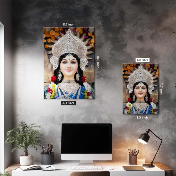 Durga Mata: Divine Shakti & Eternal Protection Metal Poster