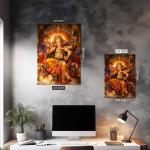Mahaganapati: The Radiant Lord of Auspicious Beginnings | Divine Metal Poster