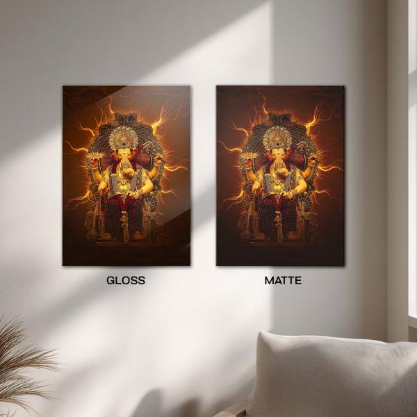 Ganapati: Lord of Infinite Power & Auspicious Beginnings | Divine Metal Poster