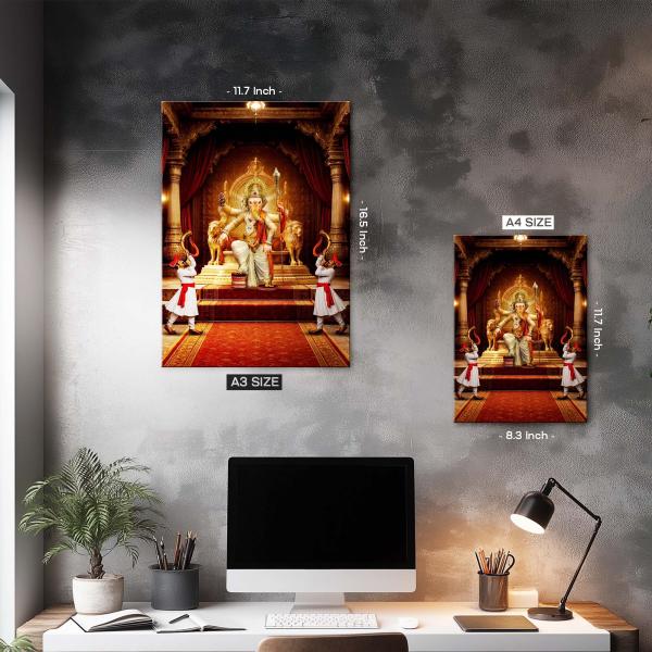 Shree Siddhivinayak Ganapati: The Sovereign of Blessings & Victory | Divine Metal Poster