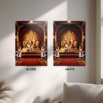 Shree Siddhivinayak Ganapati: The Sovereign of Blessings & Victory | Divine Metal Poster