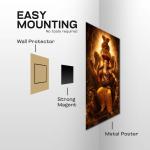 Shri Mahaveer Ganapati: The Divine Protector of Dharma & Destiny | Sacred Metal Poster