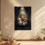 Mahaganapati: Remover of Obstacles & Guardian of Auspicious Beginnings Metal Poster