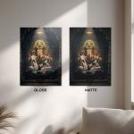 Mahaganapati: Remover of Obstacles & Guardian of Auspicious Beginnings Metal Poster