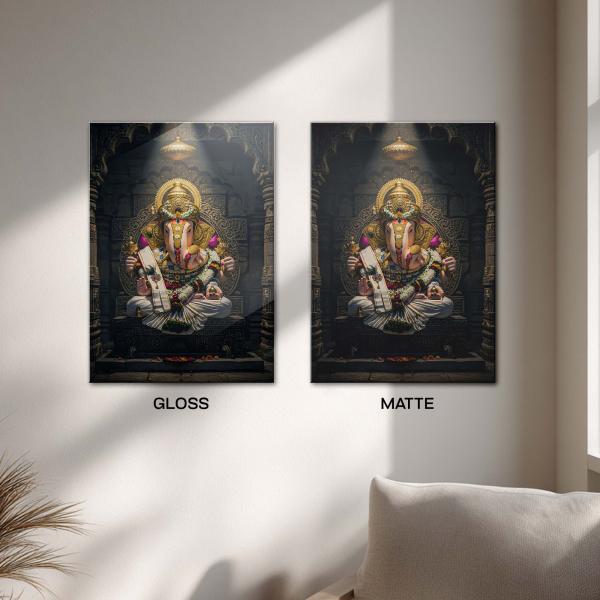 Mahaganapati: Remover of Obstacles & Guardian of Auspicious Beginnings Metal Poster