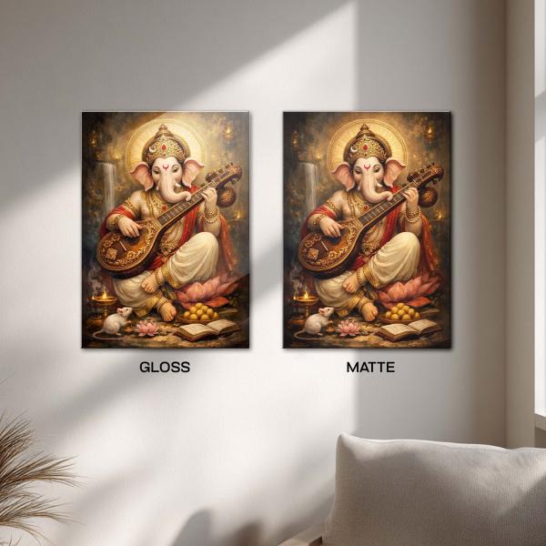 Gananayak Ganesha: Lord of Wisdom, Music & Auspicious Beginnings Metal Poster