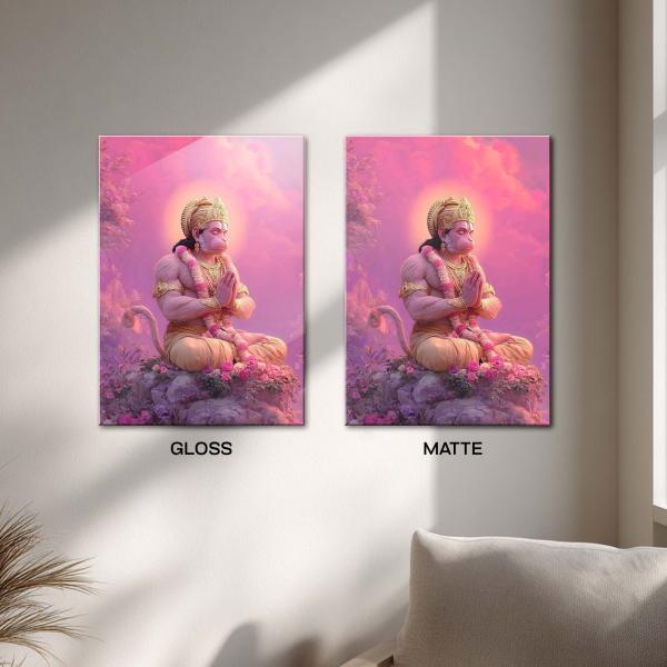 Hanuman: Divine Serenity Meditation Edition Metal Poster