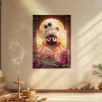 Jagannath’s Lotus Grace: Eternal Protection & Divine Bliss Metal Poster