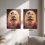 Jagannath’s Lotus Grace: Eternal Protection & Divine Bliss Metal Poster