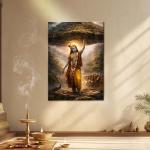 Shri Krishna Govardhan Dharan: Protector of Dharma Metal Poster