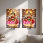 Maa Lakshmi: Goddess of Wealth & Divine Abundance Metal Poster