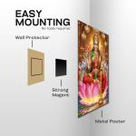 Maa Lakshmi: Goddess of Wealth & Divine Abundance Metal Poster