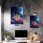 Ananta Shayana: Vishnu & Lakshmi in Cosmic Harmony Metal Poster
