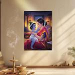 Yashoda & Bal Krishna: Eternal Bond of Divine Love Metal Poster