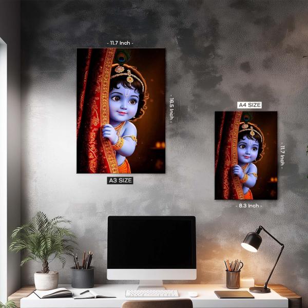 Bal Gopal: The Divine Smile of Eternal Innocence | Celestial Bhakti Metal Poster