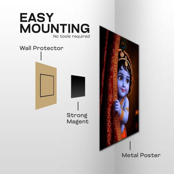 Bal Gopal: The Divine Smile of Eternal Innocence | Celestial Bhakti Metal Poster
