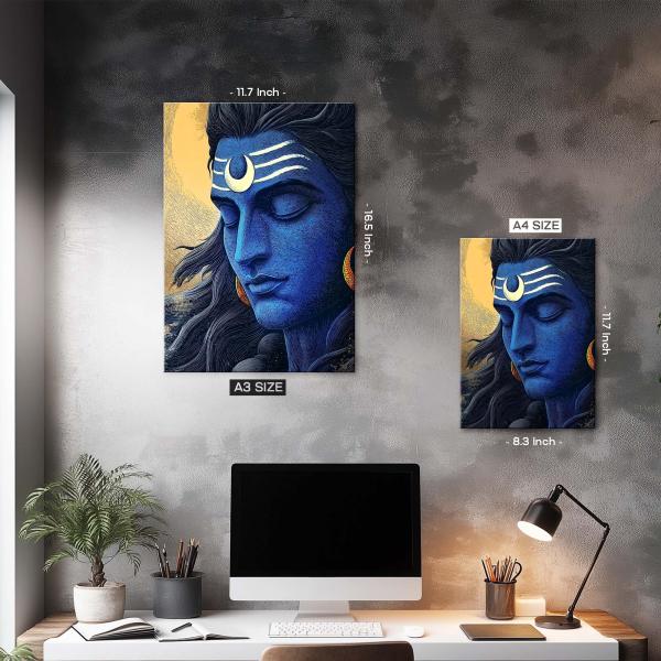 Mahadev Neelkanth: The Silent Ocean of Cosmic Consciousness | Divine Metal Poster