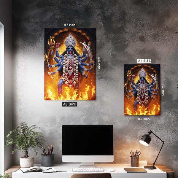 Jai Mahakali: The Eternal Force of Time & Liberation | Divine Metal Poster