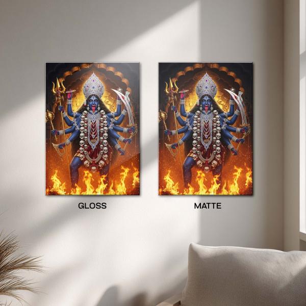 Jai Mahakali: The Eternal Force of Time & Liberation | Divine Metal Poster