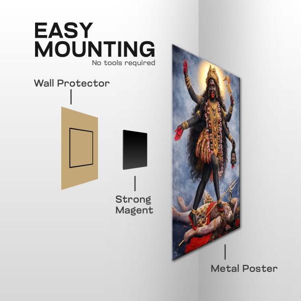 Maa Kali: The Supreme Force of Time, Destruction & Liberation | Fierce Divine Metal Poster