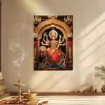 Maa Durga: The Eternal Protector Metal Poster
