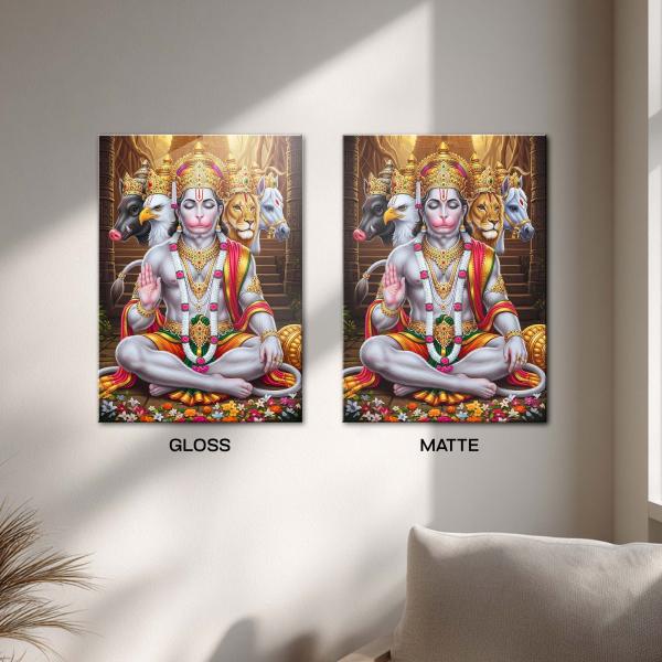 Panchmukhi Hanuman: The Divine Protector Metal Poster