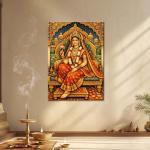 Shri Radha Rani: The Supreme Goddess of Divine Love | Sacred Metal Poster