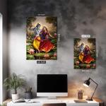 Radha-Krishna Raslila : Eternal Dance of Divine Love | Devotional Metal Poster