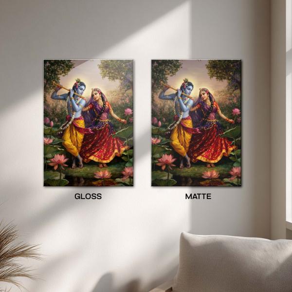 Radha-Krishna Raslila : Eternal Dance of Divine Love | Devotional Metal Poster