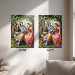 Madhava & the Gopis: Eternal Leela of Divine Love | Devotional Metal Poster