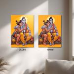 Shri Ram & Hanuman Bhakti: Eternal Bond of Devotion Metal Poster