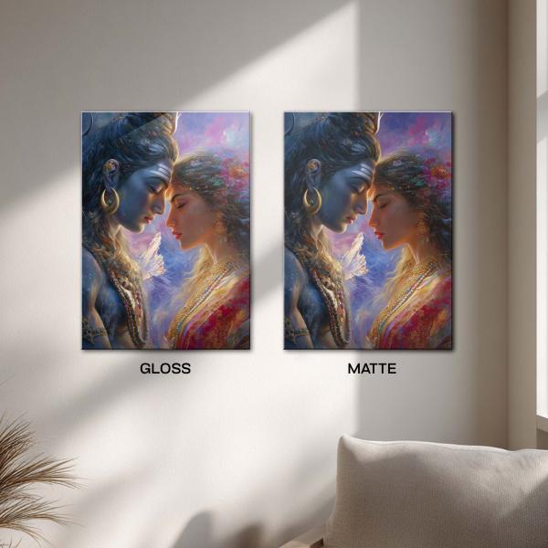 Shiv Parvati: Sacred Union of Souls Metal Poster