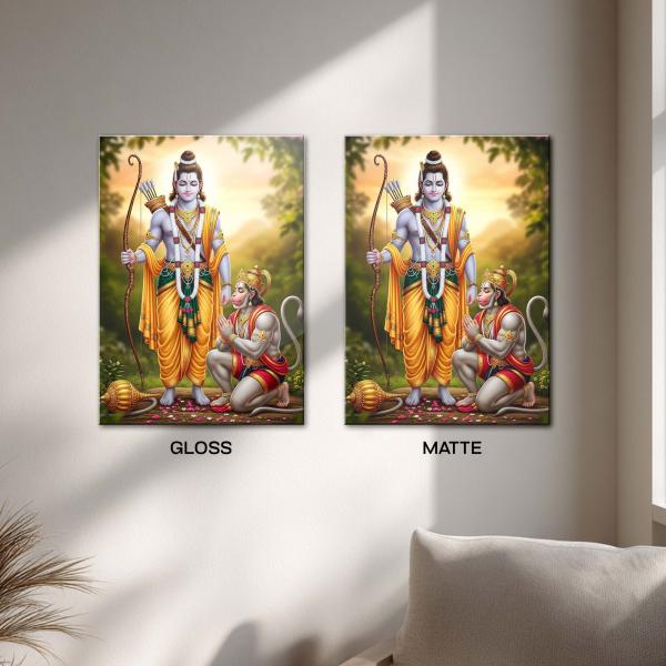 Ram Hanuman: Devotion at the Feet of Dharma Metal Poster