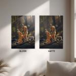 Sita–Ram: The Sacred Journey of Dharma & Divine Love | Eternal Bhakti Metal Poster