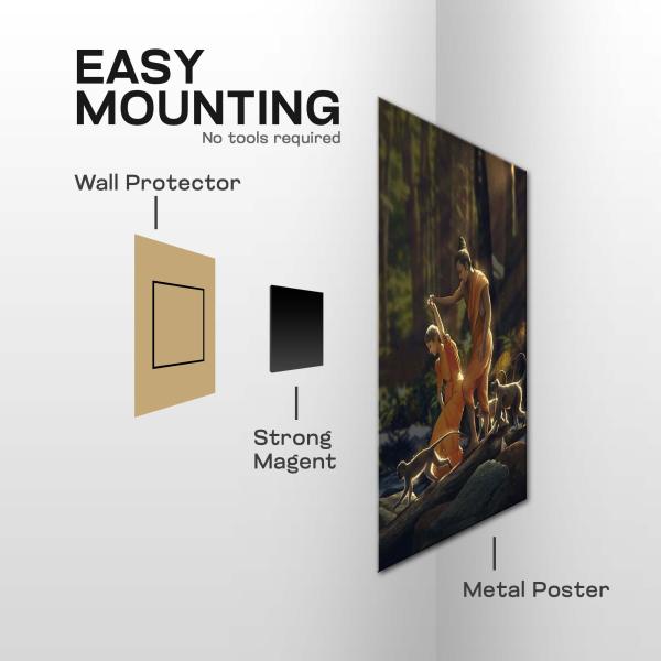 Sita–Ram: The Sacred Journey of Dharma & Divine Love | Eternal Bhakti Metal Poster