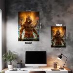 Varaha Avatar: The Divine Rescuer of Earth Metal Poster