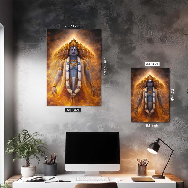 Vishvarupa: The Infinite Divine Form Metal Poster